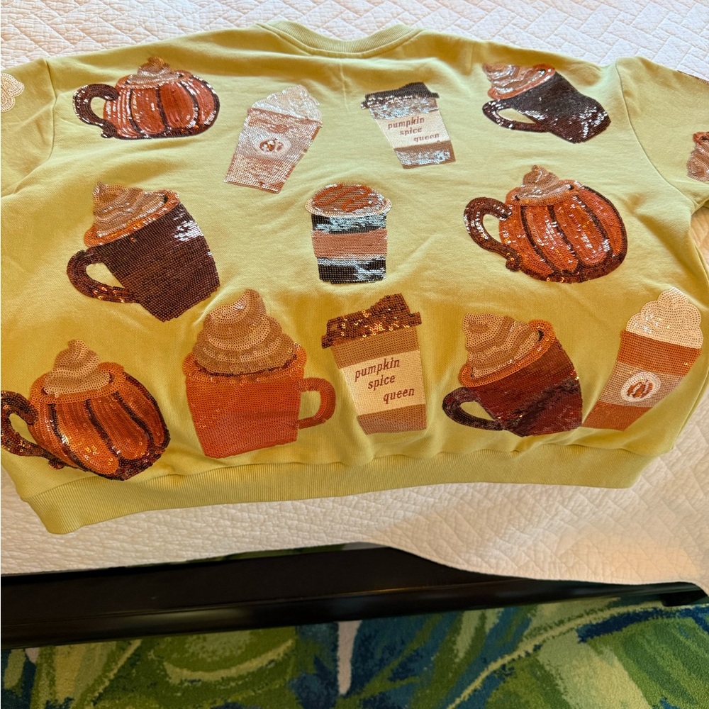 Queen of Sparkles Pumpkin Spice Queen XS Sweatshirt